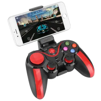 

5plus Wireless Bluetooth Game Pad Mobile Controller Handle With Bracket Flexibility And Easy To Control Free Operation ABS