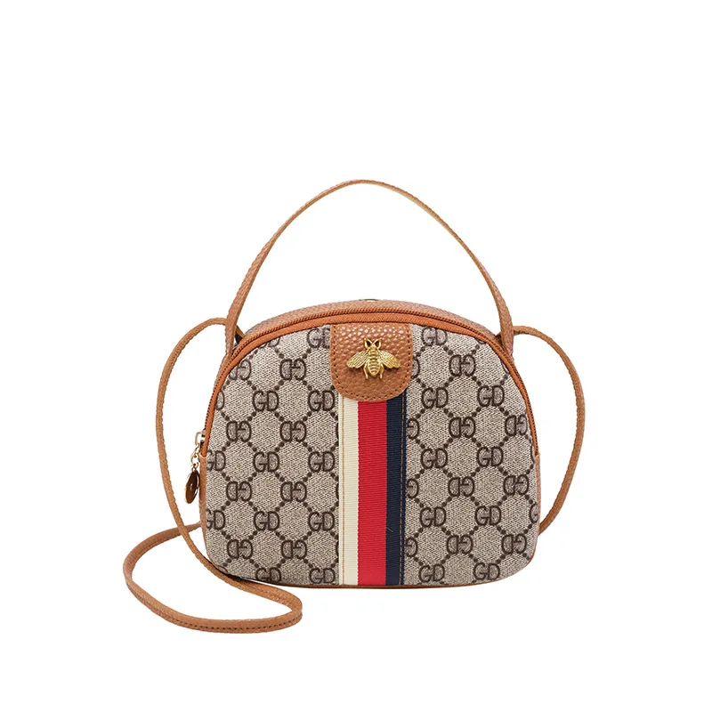

Contrast Color Webbing Small Bee Decoration Printed Bag Korean-style Fashion Hand Shoulder Bag Versatile Shoulder Bag Hot Sellin