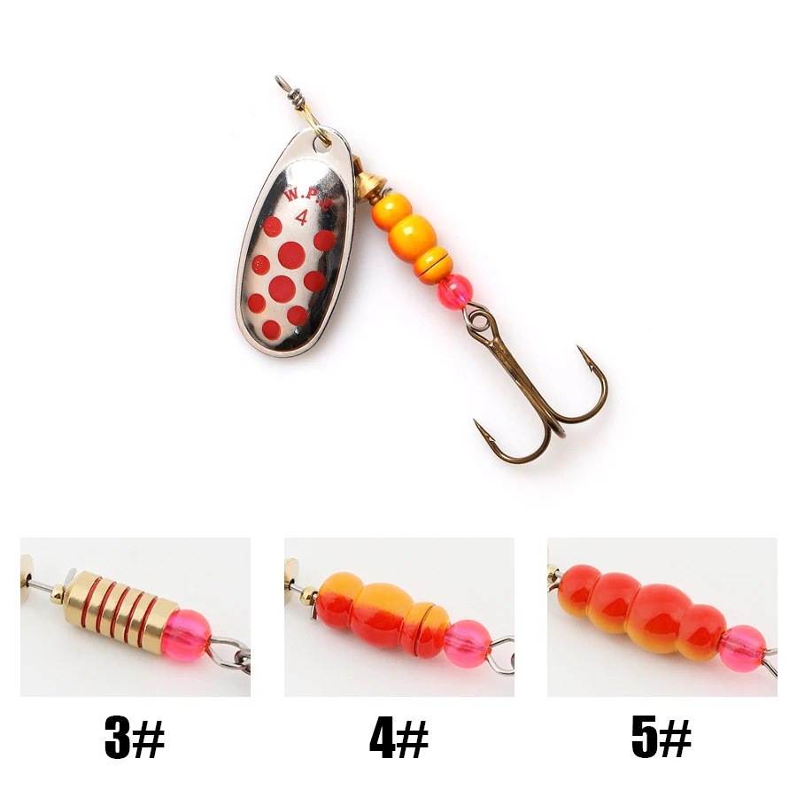 W.p.e Brand New Spinner Lure 1pcs 3#/4#/5# Spoon Lure Fishing