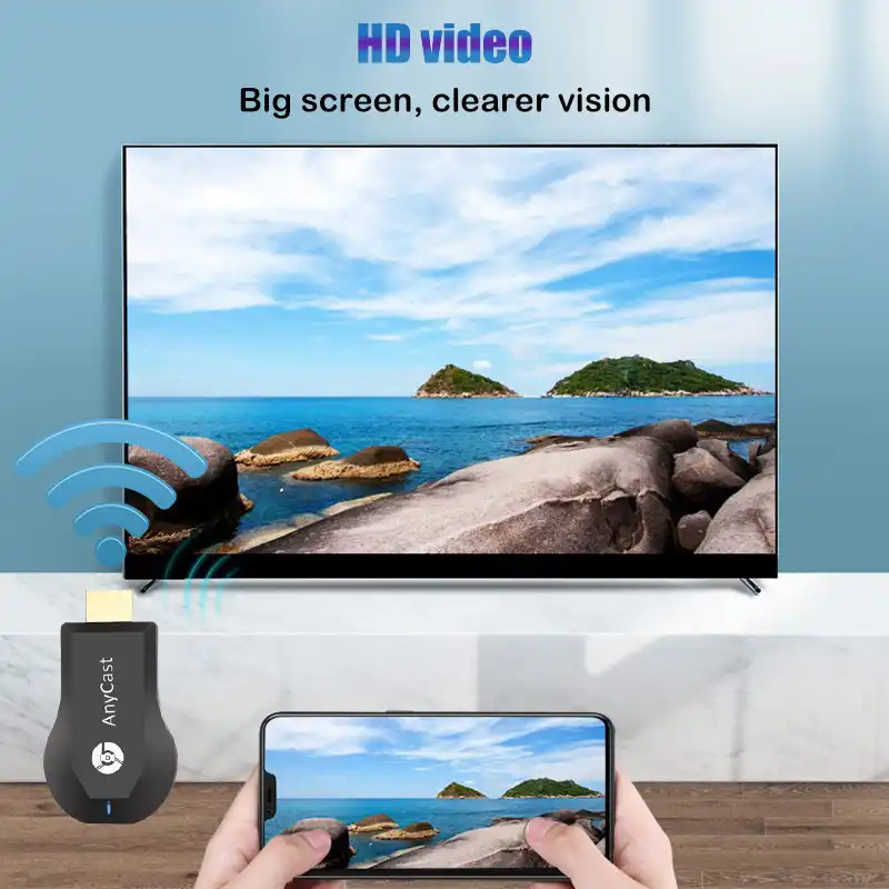 Anycast M4 2,4G 4K Miracast Any Cast беспроводной DLNA AirPlay HDMI ТВ-стик Wi-Fi дисплей адаптер приемник для IOS Android ПК