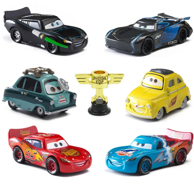 Disney Pixar Cars 3 Piston Cup Black Darth Vader Mater Star Wars Lightning McQueen 1:55 Diecast Metal Car Model Toy For Kid Boy 1