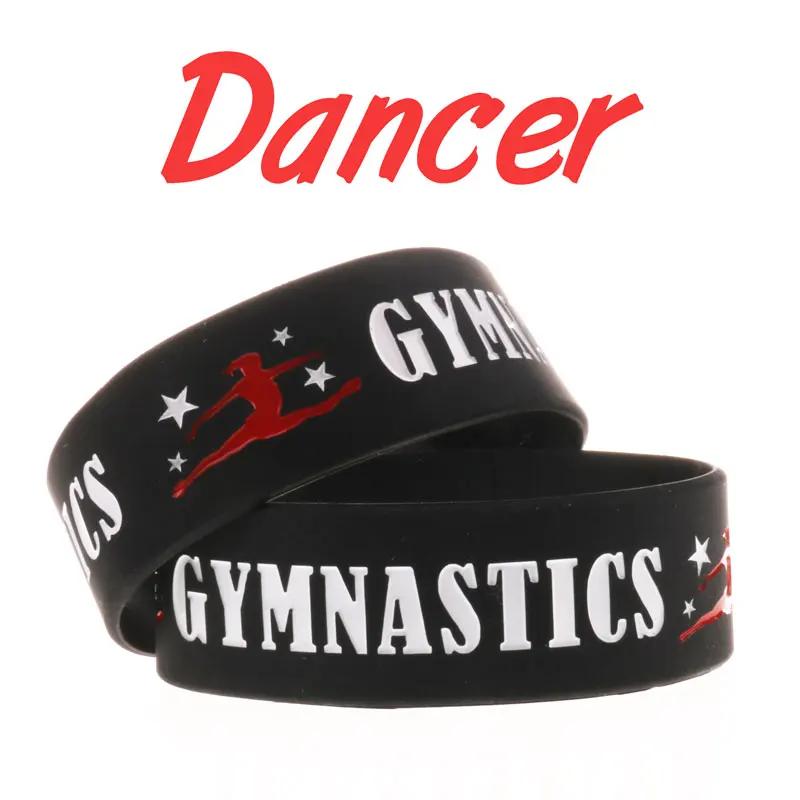 Лидер продаж силиконовые браслеты для гимнастики спортивные черный силиконовый