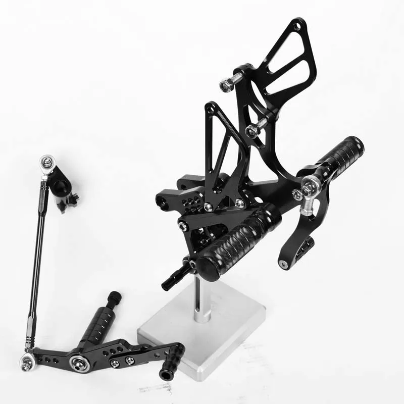 SMOK педаль мотоцикла для Yamaha YZF R1 2007 2008 ЧПУ Rearsets подножки задний тормоз сдвиг регулировочный набор Серебряный черный красный