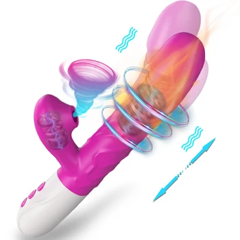 Automatic Telescopic Rotation G-Spot Vibrator For Women Clitoris Sucker Stimulator Female Masturbation Sex Toys For Adults 18 1