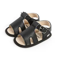 Breathable Baby Girls Boys Sandals, Summer Infant Simple Style Solid Color Soft Rubber Sole Shoes Toddlers Non-slip Prewalker 2