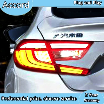 

Car styling LED Taillight For Honda Accord 10 2018 2019 Rear Fog Lamp + Brake Light + Reverse Light + Dynamic Turn Signal