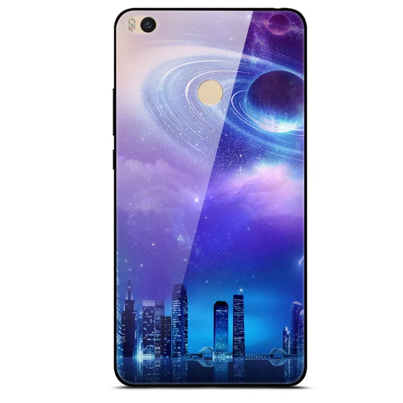 Чехол из закаленного стекла для Xiaomi Mi Max 2 Жесткий поликарбоната задней панели Max2