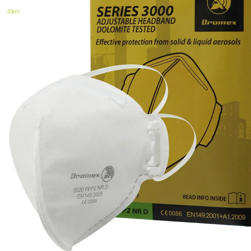 

N95 Mask Imported European standard 20 pieces Anti-fog Headband FFP2 Round Mask Dust Protection 20pcs