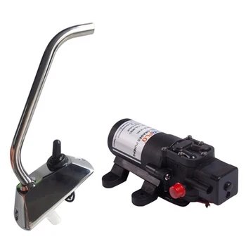

Home Garden Low Noise Marine 12V Boat RV Multifunctional Water Pump Set With Faucet 4.3L Per Minute Replacement Parts Automatic