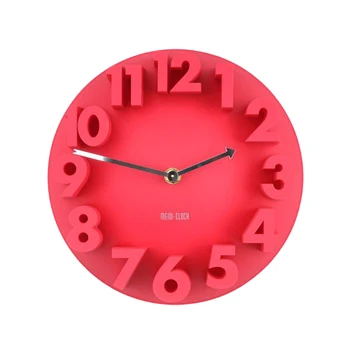 

Removable Wall Clock 3D Effect Fashion Simple Modern Design Round Low Noise Needle Office Digital Decorative Home Decor