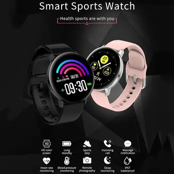 

Waterproof Smart Watch Sports Fitness Pedometer with IPS Screen Heart Rate Blood Pressure Monitoring Smart Bracelet