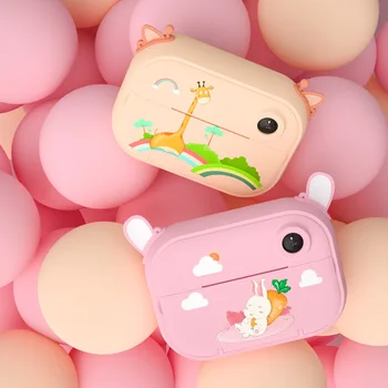 

Children's Camera Printer Toy Cartoon Polaroid Free 32G Memory Card And 3 Rolls Of Camera Printing Paper Kids Toys 12 Million HD