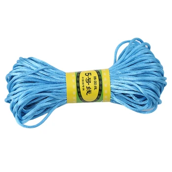 

20M/Lot Satin Cords DIY String Cord Nylon Rope Accessary&Findings For Baby Silicone Teething Bead Necklace Jewelry Cord