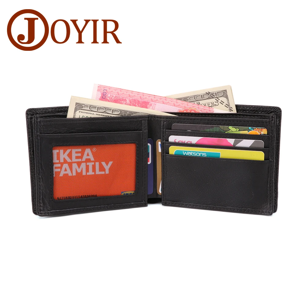 JOYIR мужские кошельки RFID Корова Натуральная кожа кошелек для мужчин s сумка денег