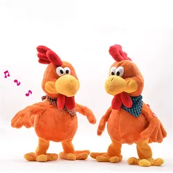 Muñeco Musical de peluche para niños, baile loco divertido de juguete Musical, gallo, Rana, pato, gallo, juguetes ruidosos