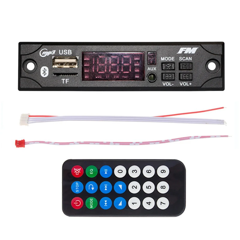 

MP3 WMA Wireless Bluetooth Decoder Board USB TF FM Radio MP3 Player Music Module Car Audio 5V 12V With Remote Control