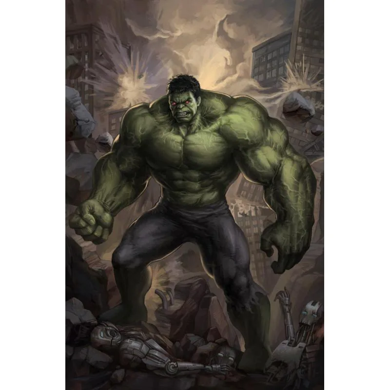 18 Супергерой Халк Мода Marvel Comics шелковая в стиле ретро, домашний декор плакат Размер 27X40 см 30x45 см - Цвет: 18