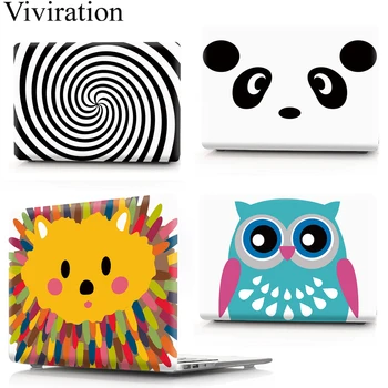 

Panda Hedgehog Zebra Hard Case Cover For Macbook Air Pro 11 12 13 15 inch PVC Tablet Protect Shell Case For Mac Book 13.3 Sleeve