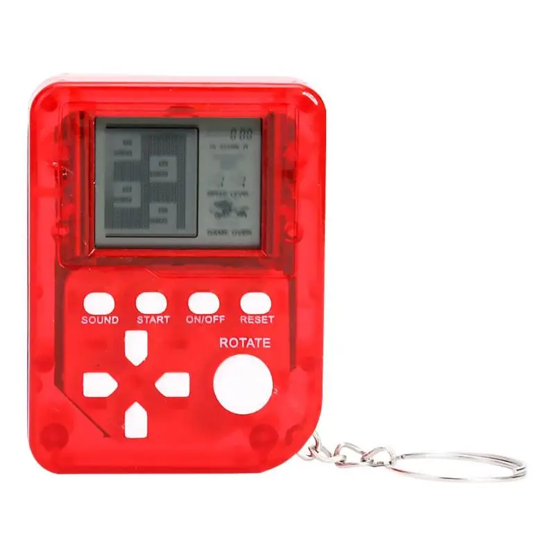 VKTECH Mini Retro Game Machine Childhood Memory LCD Console Keychain Handheld 26 in 1 Game Player Montessori Toys for Children