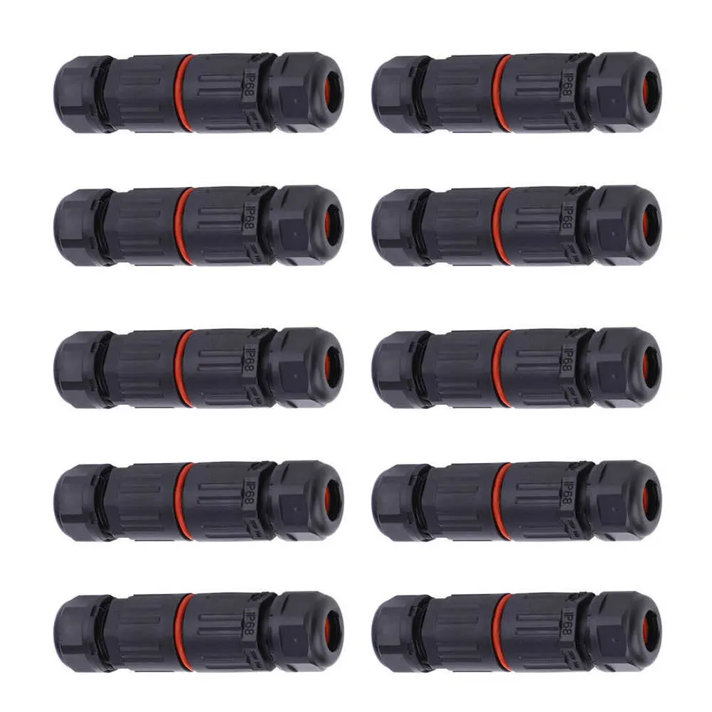 10Pcs IP68 Waterproof Wire Connector Electrical Cable Plug Socket Terminal Block For Families Outdoors Easy To Install | Обустройство