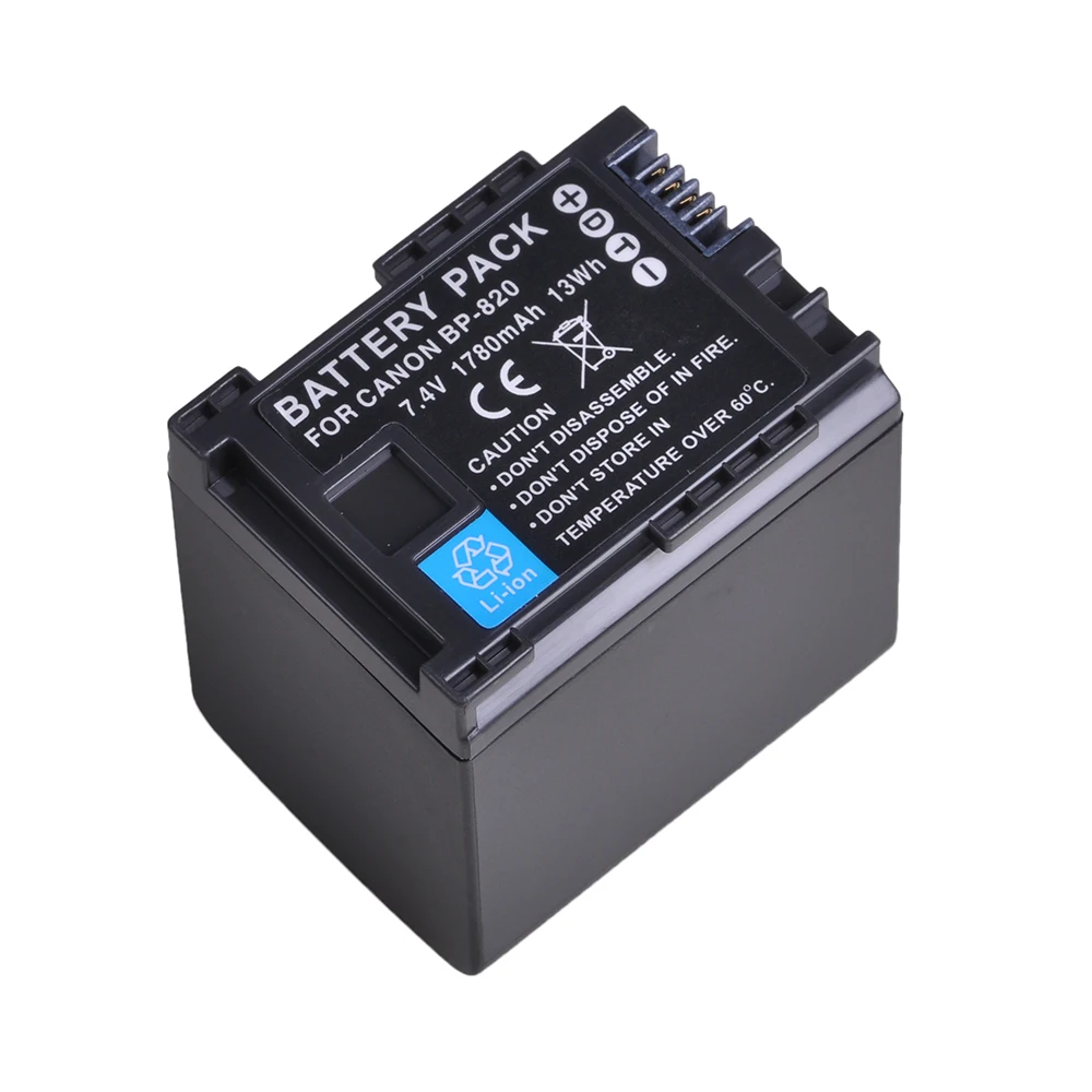1780 мАч BP 820 BP820 батареи для Canon 828 VIXIA GX10 XF400 XF405 HFG20 HFG30 HFG40 HFM41 HFM400 HFS21 HFS3.|Цифровые
