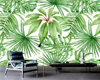 

CJSIR Custom Wallpaper HD Nordic Hand-painted Banana Plant 3d Living Room Bedroom Backdrop TV Background Mural 3d Wallpaper