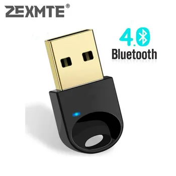 

ZEXMTE USB 4.0 Bluetooth Adapter USB Bluetooth Dongle Wireless Micro Adapter Support Mouse Keyboard Windows 10 8.1 8 7 XP Vista