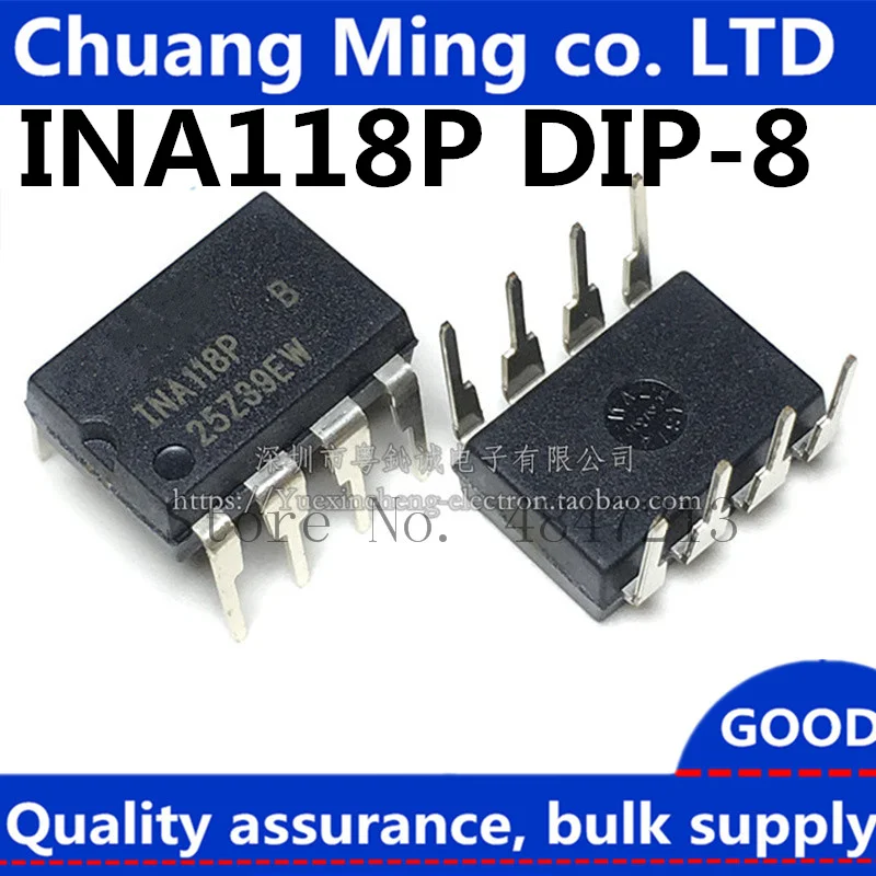 

Free Shipping 10pcs/lots INA118P INA118PA INA118PB INA118 DIP-8 Precision low power meter amplifier chip