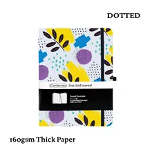 

B6 160gsm Bullet Dotted Journal Memphis Hard Cover Thick Paper Travel Notebook