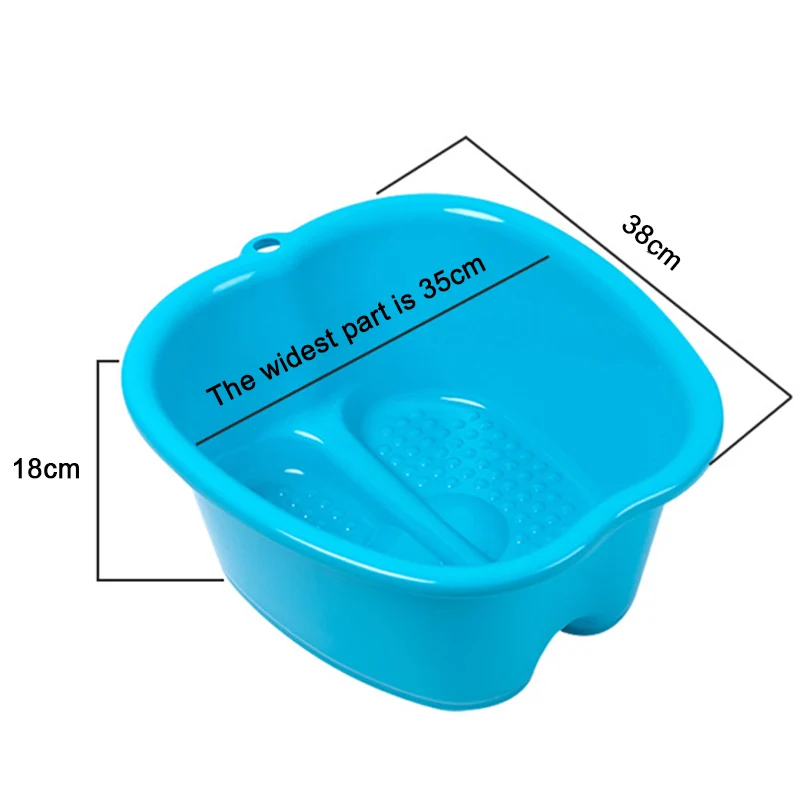 Foot Care Bath SPA Plastic Tub Foot Soak Basin Pedicure Detox Massage Feet JS23