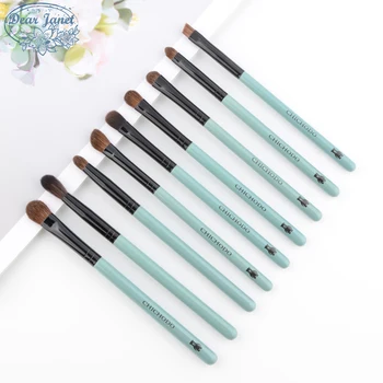 

Chichodo 9pcs/set Eye shadow makeup brushes set 8 colors Eye make up brush Pencil concealer blending nose shadow wood handle
