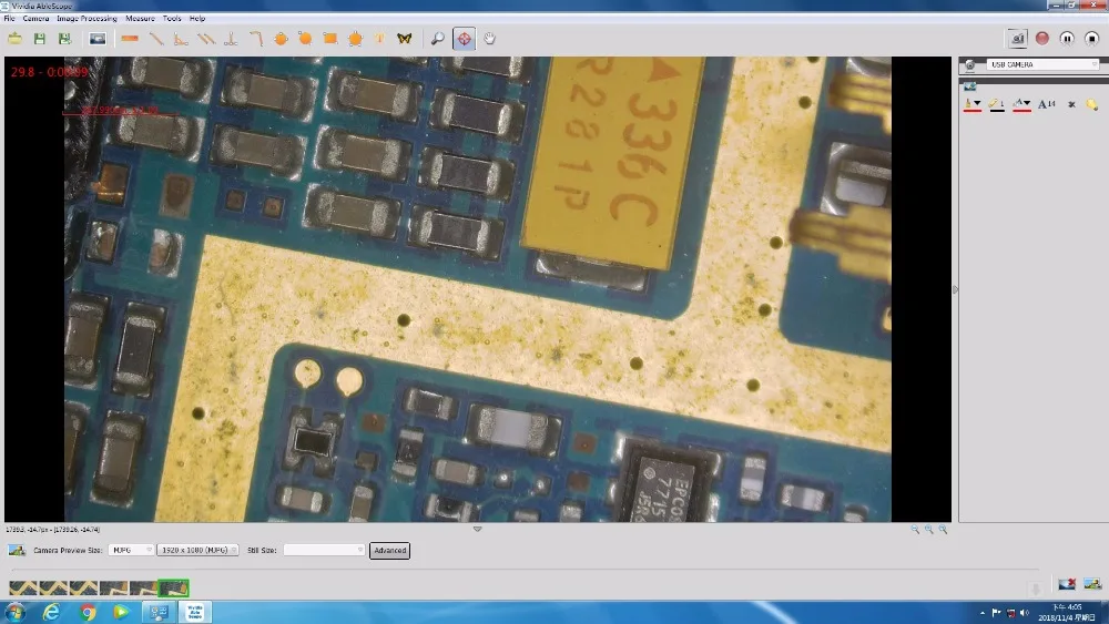 digital microscópio de vídeo câmera c montagem