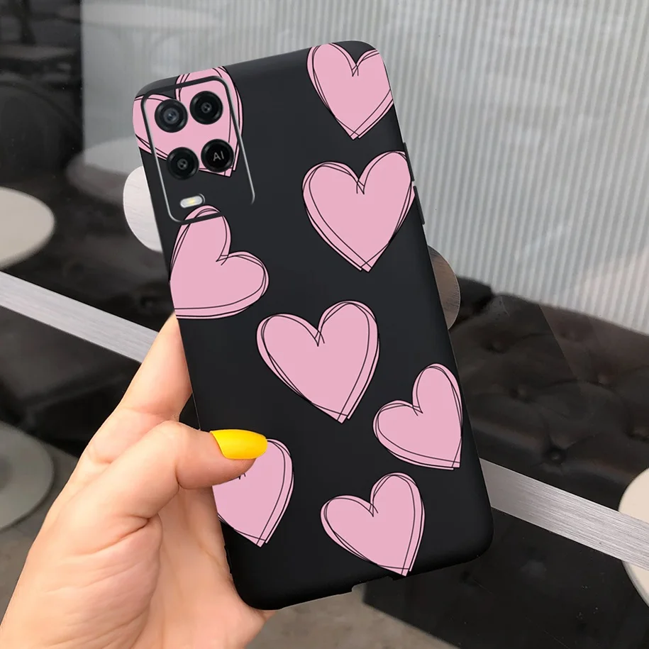 phone pouches For OPPO A54 A 54 2021 Case Silicone Phone Cover For OPPOA54 CPH2239 CPH2195 A 54 5G Shockproof Soft Bumper 6.5 inch Cute Covers mobile pouch