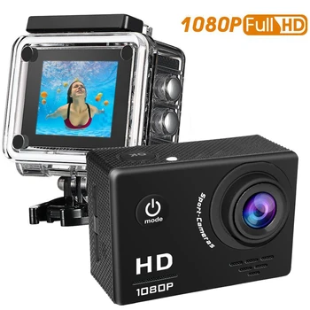 

Action Camera HD 1080P Sport Camera 2" Screen 12MP Waterproof Camera Sport DV Go Underwater 30M pro Diving Helmet Camera