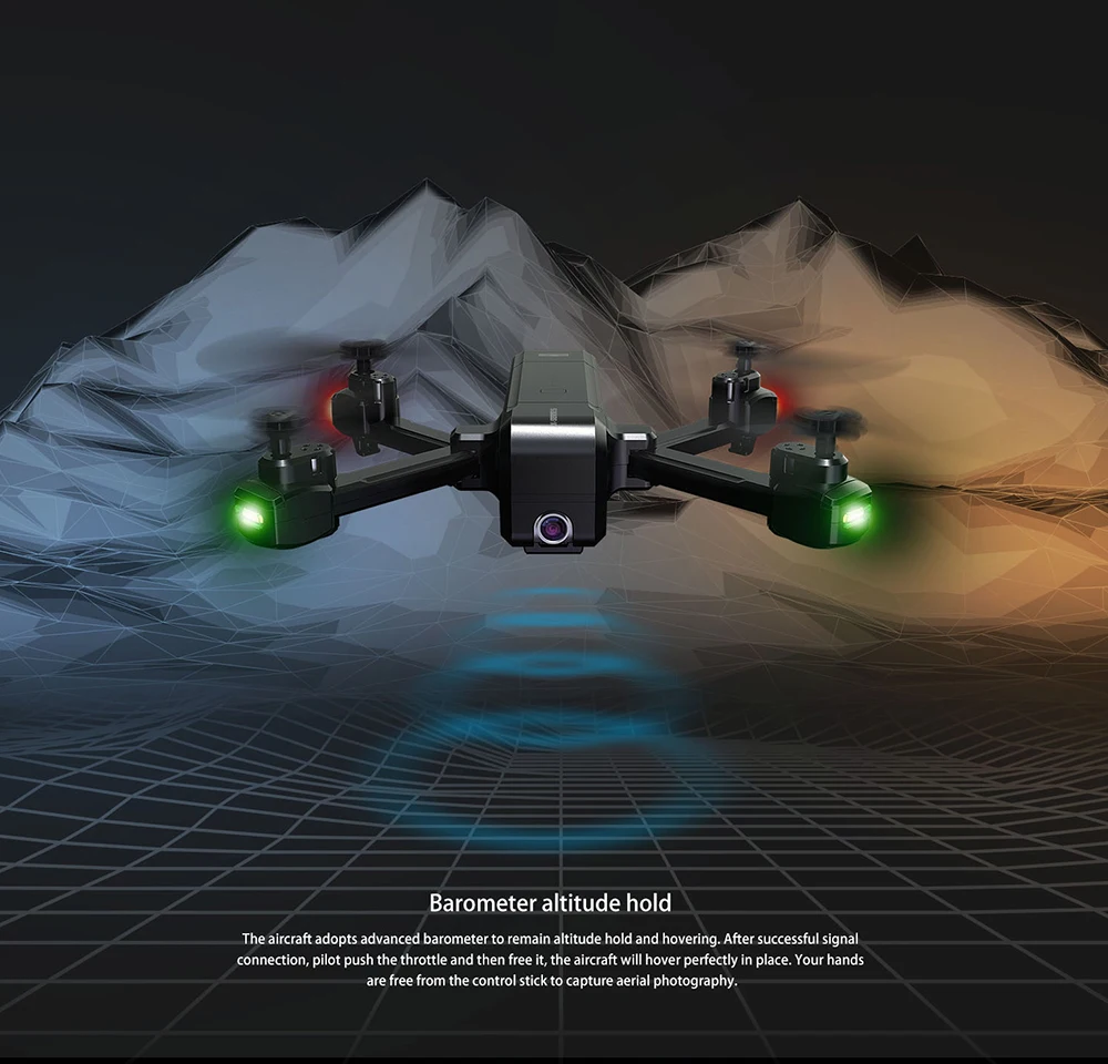 MJX R/C Technic X103W gps складная игрушка, Дрон на дистанционном управлении RTF точка внимания/следующий режим Механическая стабилизация карданного сигнала 2K камера Дрон