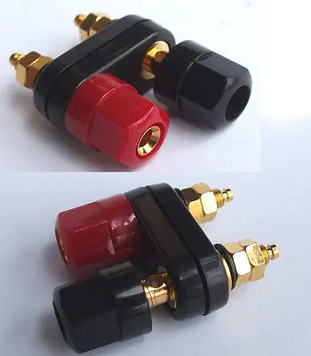

DHL/EMS 100PC Double Gold plated binding post for 4MM Banana plug Power Amplifier Speaker-A8