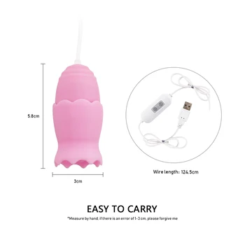 EXVOID Tongue Egg Vibrator 12 Speeds G-spot Vagina Massager Oral Licking Vibrators Clitoris Stimulator Adult Sex Toys for Women 4