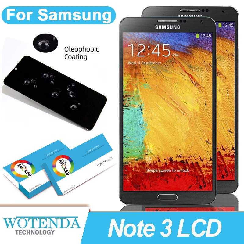 100% Original 5.7&quot Super Amoled Display for SAMSUNG Galaxy Note 3 N9005 Full LCD Touch Screen Repair Parts | Мобильные телефоны