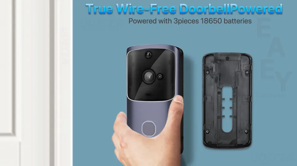 Video Doorbell WIFI Smart Home Remote Monitoring Door Bell Mobile Phone Voice Intercom Low Power Consumption Wireless