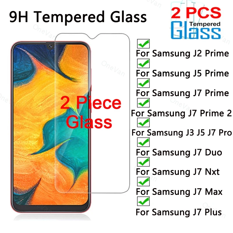 2 шт. Переднее стекло для телефона Galaxy J3 J5 J7 Pro Duo Nxt Max закаленное Samsung J2 Prime HD Стекло |