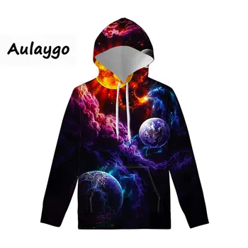 

Galaxy 3D Hoodie Spring Autumn New Personality Sweatshirt Men Hip Hop Sweatshirt Gothic Cool Men Long Sleeve Pullover Moleton
