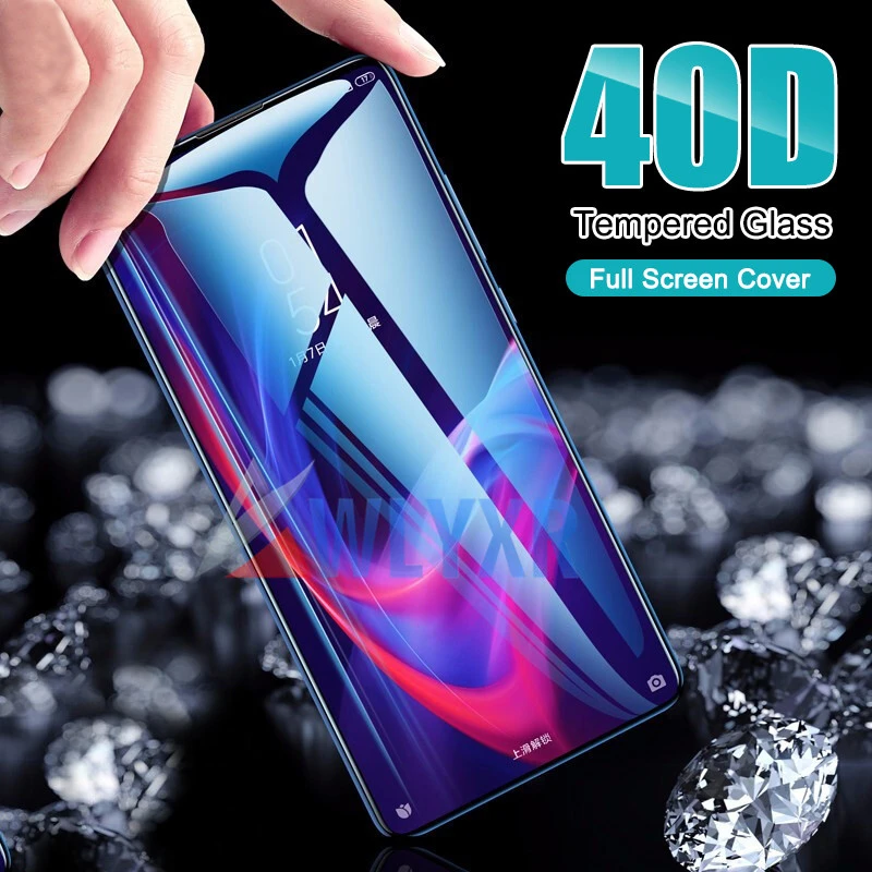 Защитное стекло 40D для Huawei Y6 Y9 Y7 Pro Prime закаленное P Smart Z 2019 Nova 3i 4E 5i 5 пленка |