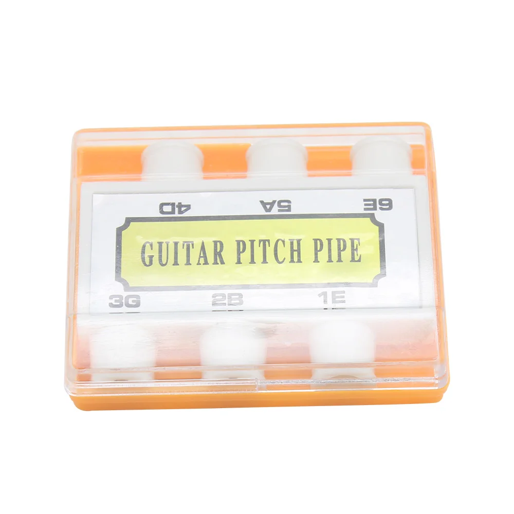 Набор из 6 тонов Pitch Pipe и 6 шт. Сменные Струны для акустического аксессуар для гитары
