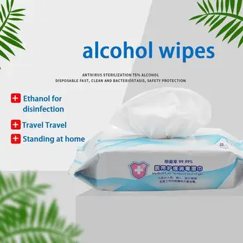 

25pcs/pack 75% Alcohol Wipes Disinfection Sterilization Portable Wipes Antibacterial Cleaning Wipes Sterilization Rate 99.99%