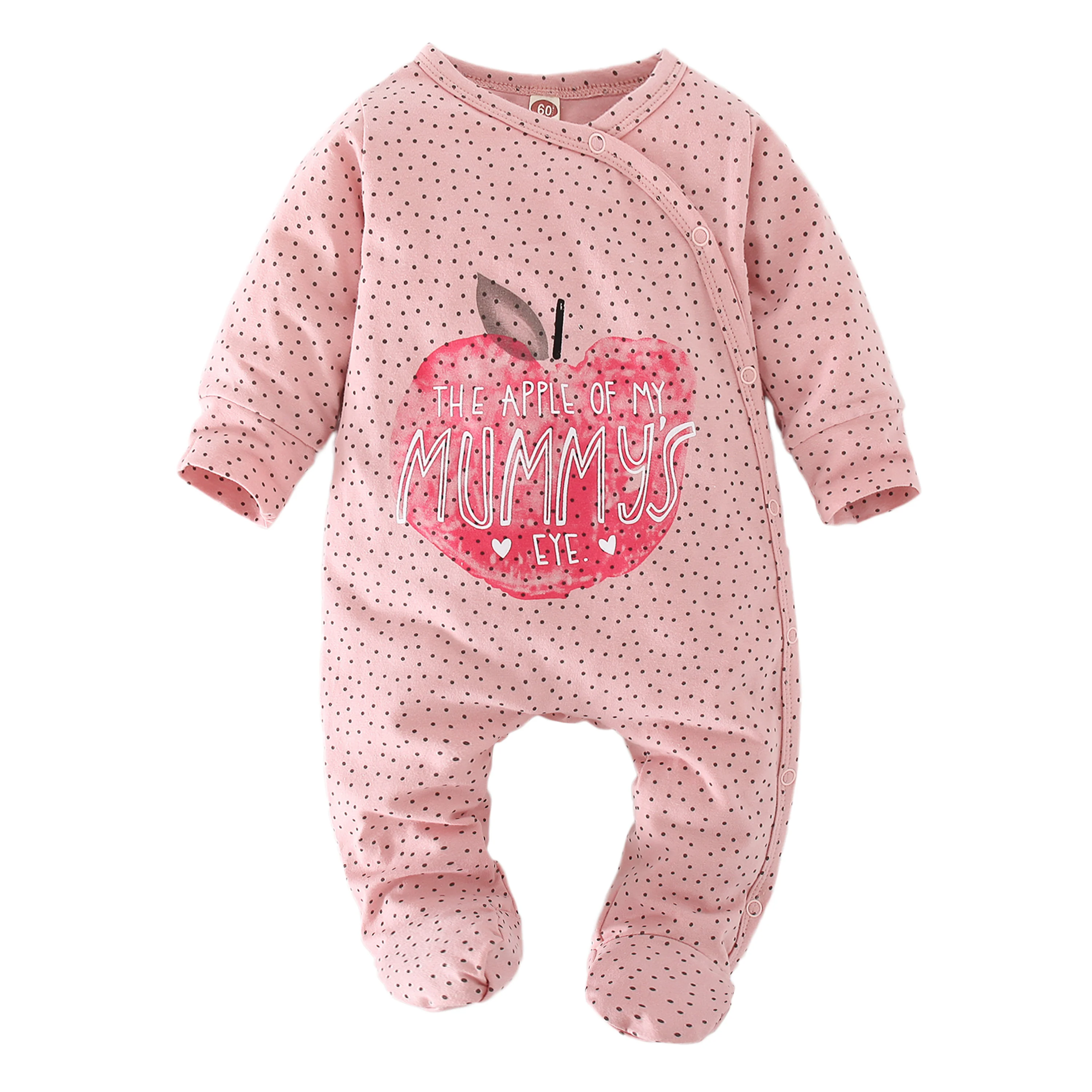 baby bodysuit dress Newborn Baby Boy Girl Romper Long Sleeve Cotton Letter I Love Daddy & Mummy Animal Print Jumpsuit Infant Pajama Outfits Bamboo fiber children's clothes Baby Rompers