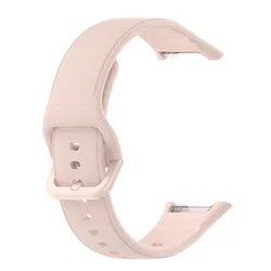 Silicone Wristband Strap for Smartwatches - Universal Fit and Stylish Accessory (Light Pink)