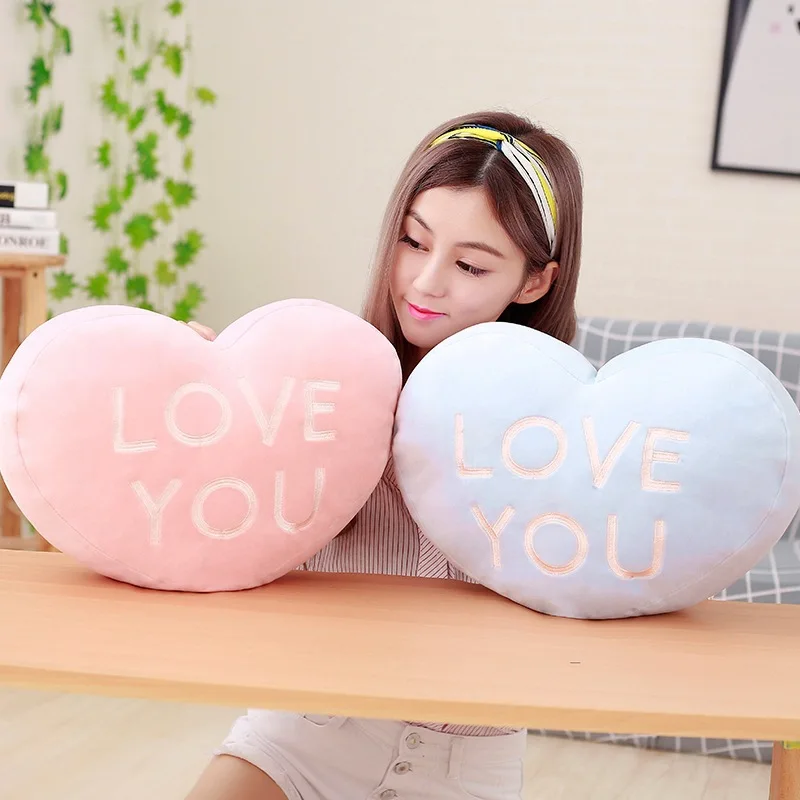

Sweet Elastic Wool down Cotton Couples Love Pillow New House Bedside Cushion Gift for Wedding