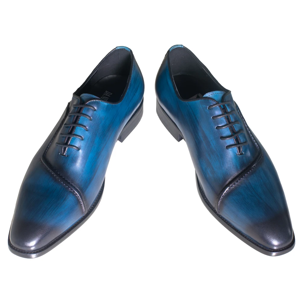 Men Genuine Leather Dress Shoes Italian 
