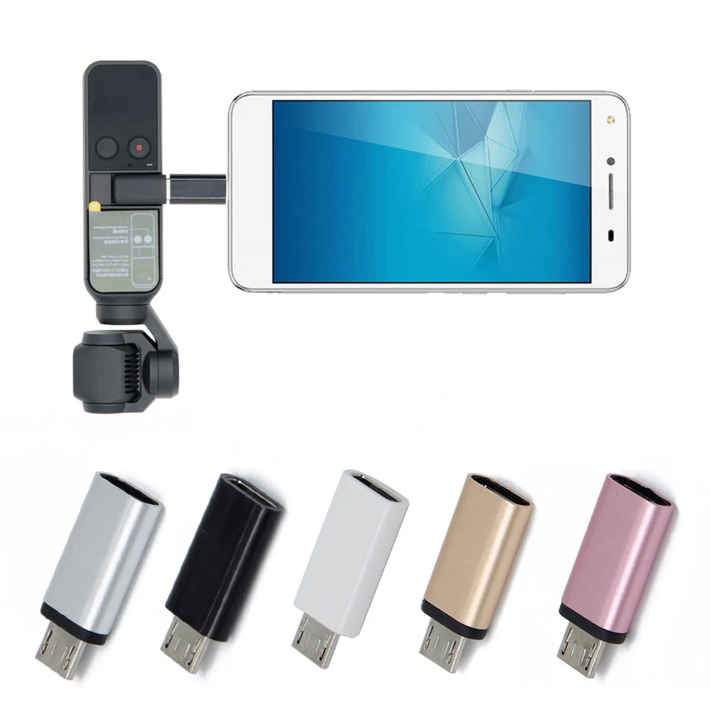 

Type-C To Micro-USB Converter for DJI OSMO Pocket Handheld Gimbal Accessories Fast Pocket Handheld Gimbal Adapter Replacement