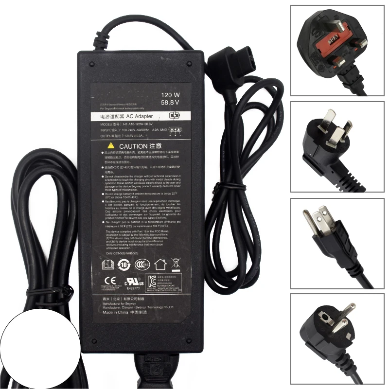 

For Genuine Ninebot Z10 Standard Charger Power Supply 58.8V 2A 120W - Used